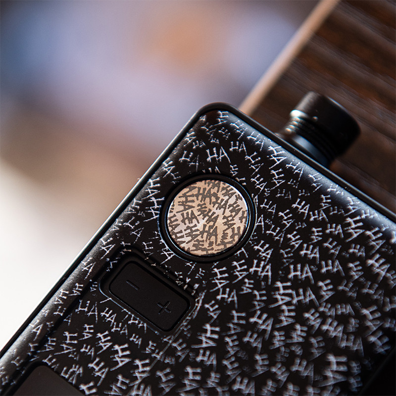Bouton Custom HAHA dotAIO V3 – Acier Inox Gravé | Dotmod France