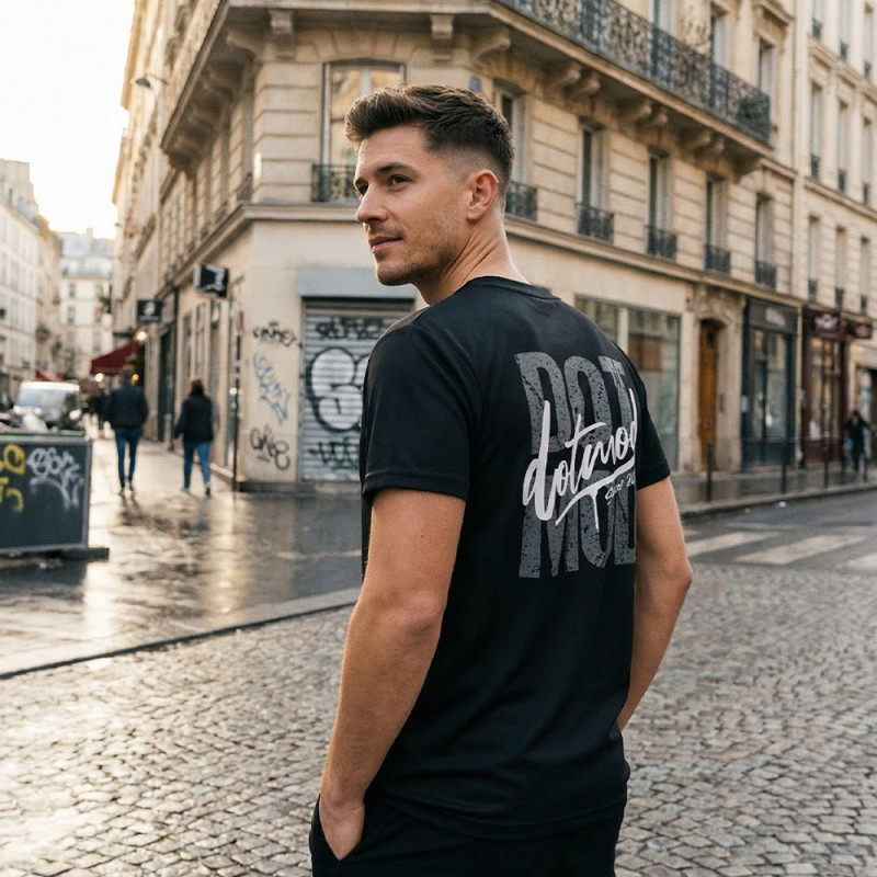 T-Shirt Dotmod Noir – T-shirt streetwear premium